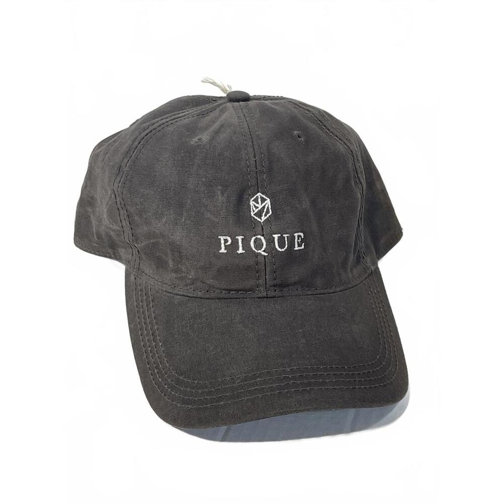 NWT  Pique Tea Tree Bathing Adjustable Baseball Cap by Legacy - Black Waxed